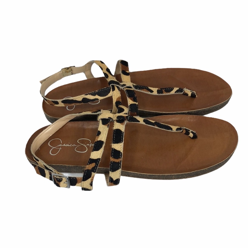 Jessica Simpson leopard print sandals